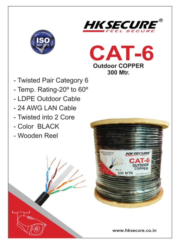 CAT6 CABLE OUTDOOR COPPER 305MTR